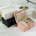 Portable Accessories Storage Jewelry Organizer Large Capacity Display Box Earrings Box Dustproof Storage Boxes. 