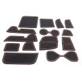 15Pcs Gate Slot Pad for Honda HRV HR-V Vezel 2021 2022 Accessories. 