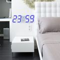 Creative 3D Digital Alarm Clocks With Luminous Display For Bedroom, Office   Simple Multifunctional Home Deco LED Wall Clock   Digital Desktop Clock With Date, Temperature Display. 