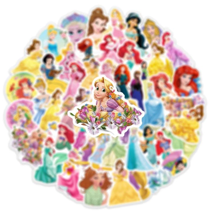 50Pcs%20Cute%20Disney%20Princess%20Stickers%20Girl%20Decals%20Gift%20DIY%20Wall%20Laptop%20Car%20Bike%20Notebook%20Decoration%20Cartoon%20Sticker%20Kid%20Toys%20-%20Image%203