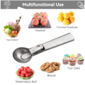 Premium Quality Ice Cream Scoop - Stainless Steel Dessert Scooper. 