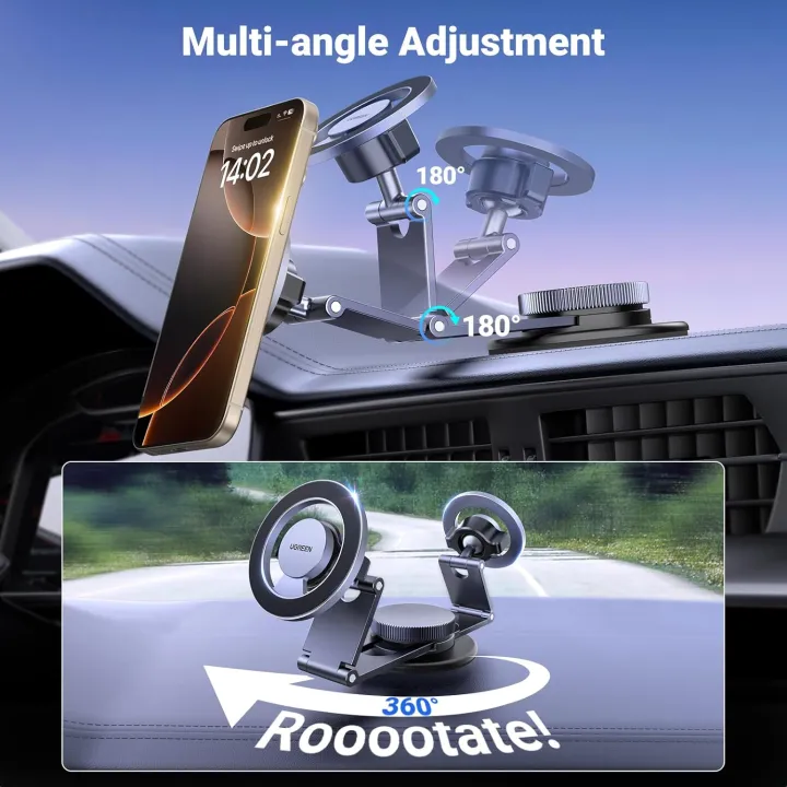 UGREEN%20Magnetic%20360%20Rotatable%20+%20Retractable%20Car%20Phone%20Holder%20Metal%20%E2%80%93%20LP865%20-%20Image%202