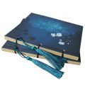 Chinese Style Blue Rose Color Diary Note Book Tassel Stationery Retro Flower Sketchbook Journal Empty Notebook Chinoiserie. 