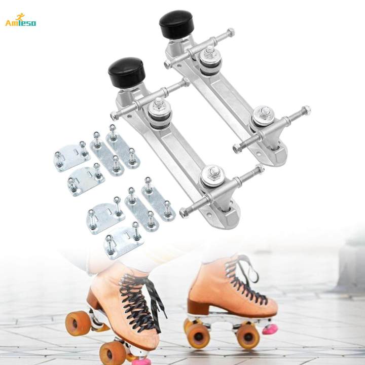 1 Pair Roller Skate Parts with Brake Head Four Base 30cm