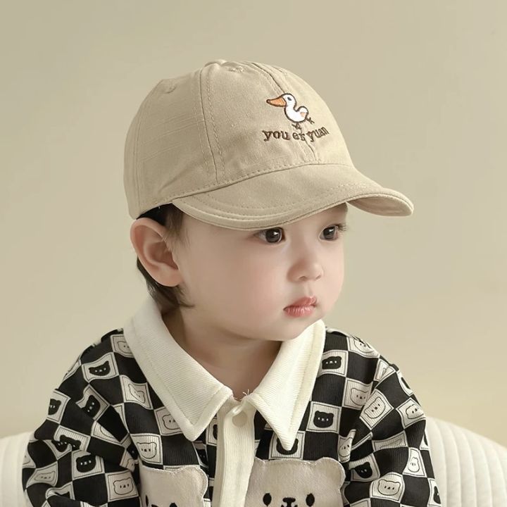 Cute%20Duck%20Baby%20Baseball%20Cap%20Solid%20Color%20Cartoon%20Embroidered%20Peaked%20Hat%20for%20Toddler%20Boy%20Girl%20Summer%20Soft-brim%20Kids%20Casual%20Sun%20Hat%20-%20Image%202