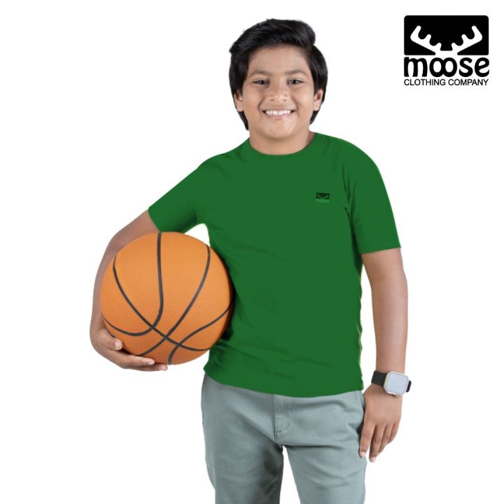 Moose Boys’ Crew Neck T-Shirt - Island green