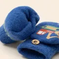 Cartoon Excavator Winter Gloves for Boy Kindergarten Kids Warm Half Fingers Flip Knit Mittens Outdoor Windproof Children Gloves. 