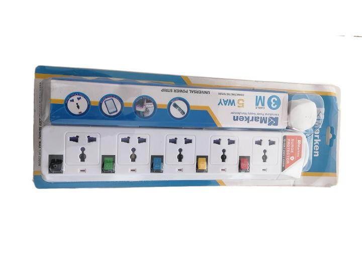 Marken%20Extension%20Power%20Strip%20With%20Surge%20Protector%20Multi%20Switch%20Socket%205%20Way%20High%20Quality%20Marken%205Way%20Electricl%20Power%20Strip%203m%20Cable%20Extension%20Lead%20Socket%20Marken%20Extension%20Power%20Strip%20with%20Surge%20Protector%20Multi%20Switch%20Socket%20-%20Image%202