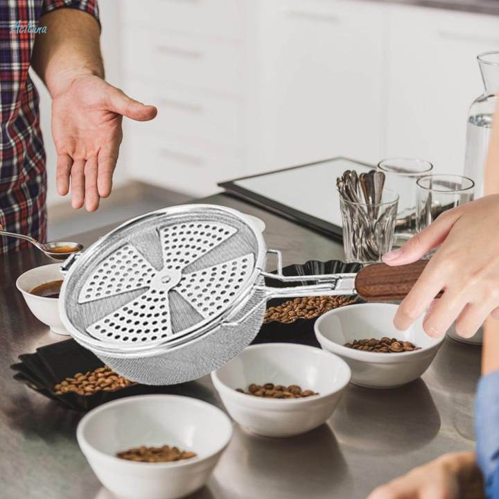 Roaster Tools Coffee Bean Roaster Manual Baking Tool for Kitchen Cafe Beans Baking ...