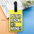 1Pc Bag Travel Accessories Creative Letter Luggage English Tags Suitcase Silicon Portable Travel Label Cologo. 