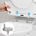 2Pcs/set Stainless Steel Toilet Seat Hinges Toilet Seat Cover Base Fixing Hinges Bathroom Accessories. 