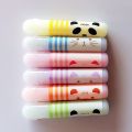【The Quiet Page】Cute Animals Panda Cat Mini Highlighter Paint Marker Pen Drawing Liquid Chalk Stationery 6pcs/set. 
