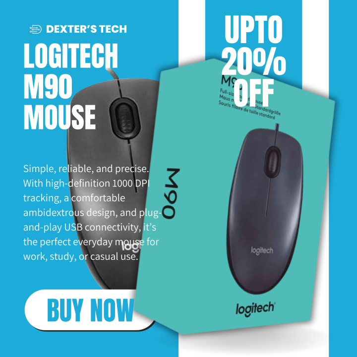 Logitec M90 Mouse | For Gaming and Casual Use