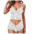 Lace Women Bra Set Women's Underwear Breathable Set Camisole Panties Plus Size S-4XL. 