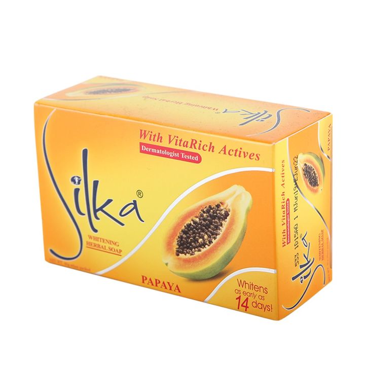 Silka%20Whitening%20100%25%20Original%20Herbal%20Soap%20Orange%20Papaya%20Enzyme%20Enriched%20with%20Vitamin%20E%20135g%20-%20Image%204