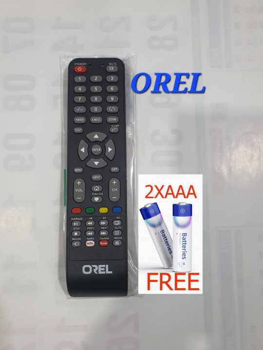 TV Remote Controller for OREL LCD / LED with Free Batteries