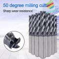 JANE New Endmill Cutting Alloy Carbide|Tools Milling Cutter High quality Tungsten Steel 50mm Length 1/1.5/2/2.5/3/4/5/6mm 4 Flute Mill. 