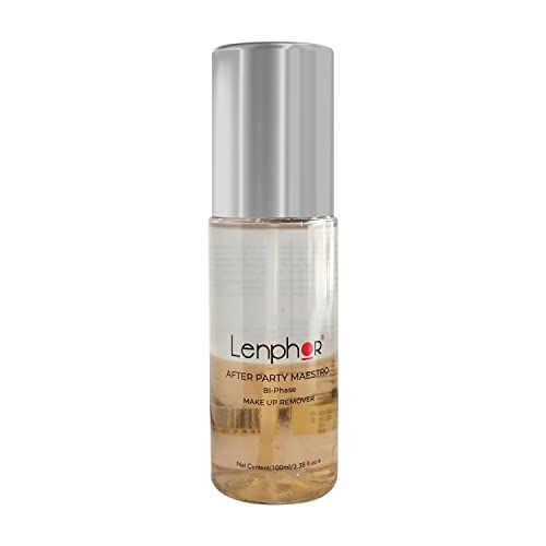 Lenphor After Party Maestro BI-Phase Make up Remover Enriched With Orange, Removes Waterproof Makeup, Cleanse Makeup Remover, Dirt Removal on the Skin - 100ml (FROM INDIA SAB)