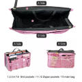 【Fullyoung_520 Store】Large Capacity Nylon Travel Desk Organizer Cosmetics Hand Purse Lady Makeup Bags Portable Bathing Bag Pouch. 