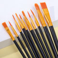 10Pcs/Set Artist Brush Set Professional Water/Oil Color Brushes for Painting Drawing Student Drawing Tools. 