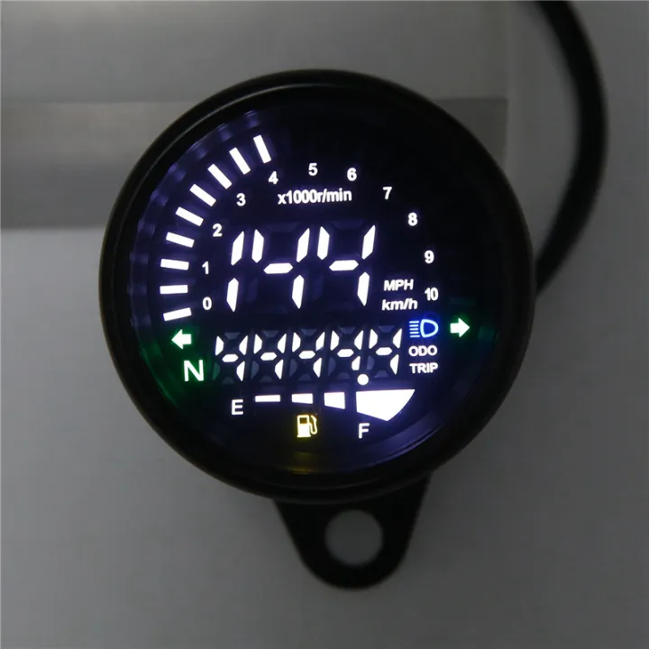 3X%20Universal%20Motorcycle%20Meter%20Speedometer%20Digital%20Odometer%20Round%20Speed%20Meter%20for%20,%20Black%20-%20Image%202