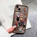 Jizetin for Xiaomi redmi 11t + pro 4g note 12 turbo 5g silicone soft square shape sketchy mouthpiece gwen spider-man fully wrapped anti-shock tire camera protection. 