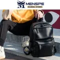 Fashion Men’s Backpack Unisex Portable Laptop Backpack Soft PU Backpack Business Travel Bag Notebook Bag College Commuting Backpack Leisure School Bag For Travel Study Business. 