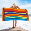 Compact Towel Oversized Machine-Washable Microfiber Beach Towel Lightweight Pool Towel for Vacation Poolside Outdoor Travel. 