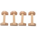 2 Pair Parallettes Calisthenics Handstand Bar Wooden Training Gear Push-Ups Double Rod Stand. 