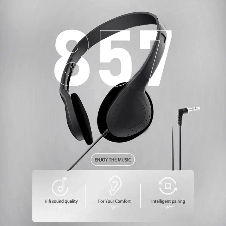 Computer Headphone No Microphone Gaming Headset Noise MP3 Earphone ...