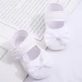 New Bows Baby Girl Shoes Big Lace Bowknot Newborn Princess Cotton Shoes Non-slip Soft Sole Toddler Shoes First Walkers. 