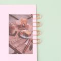 150Pcs/Bag Mini Retro Heart Paperclips Rose Gold Paper Clip Bookmark Binder Clip Office Accessories Paper Storage Patchwork Clip. 