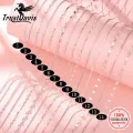 TrustDavis Real 925 Sterling Silver Necklace Water-wave Snake Beads Box Chain 40/45cm Necklace For Woman Necklace Jewelry DC25. 