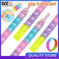 LYZRC Push Pop Bubble Sensory Fidget Bracelet Toy Wearable Stress Relief And Anti-Anxiety Sensory Silicone Wristband Fidget Toys For Kids. 
