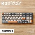 T60 Mechanical Keyboard 100 Keys RGB Backlight Red/Green Switch USB Wired Mechanical Gaming Keyboards Type-C Personalized Keycap. 