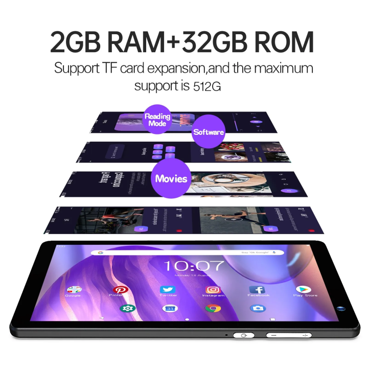 PRITOM 7 Inch Tablet 2GB RAM & 32GB ROM WIFI