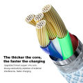 BlueWow 3-in-1 Macaron 1.2M Colorful Fast Charging Data Cable Is Suitable for Micro Type C Iphone Fast Charging. 