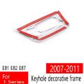 Car Ignition Key Lock Panel Cover Trim Sticker Keyhole Decorative Ring for-BMW 1 Series E81 E82 E87 2007-2011. 