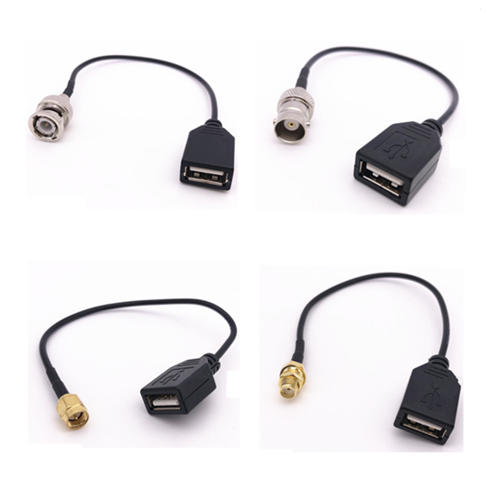 BNC/SMA male Female to computer data cable USB female connector RG174 ...
