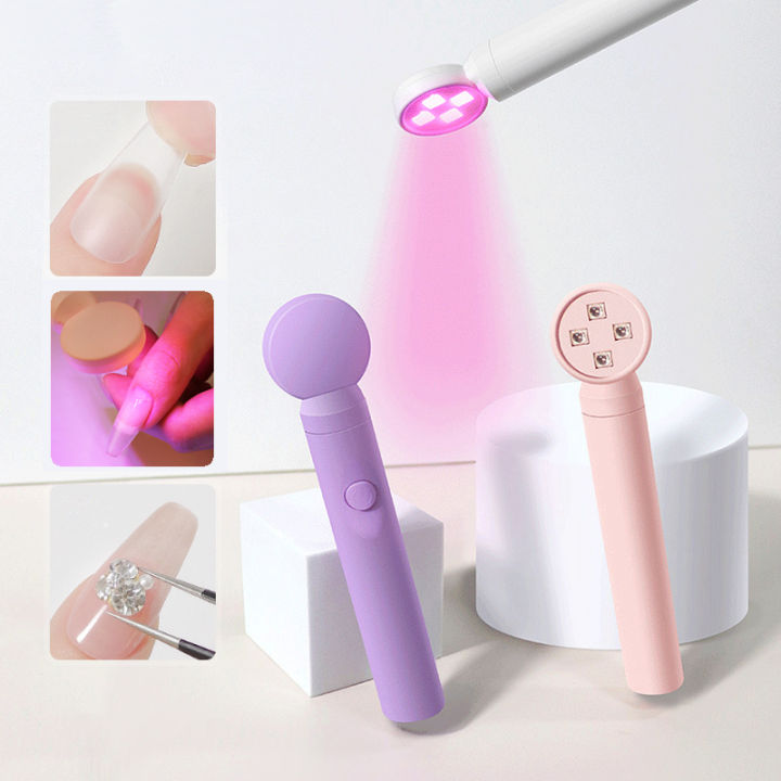 Libi2025 CNHIDS Mini Nail Dryer UV LED Nail Lamp Gel Polish Curing Machine Portable Cabin Single Finger Flashlight Lamp Manicure Tools