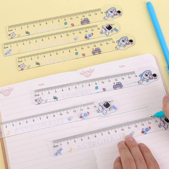 New Cute Cartoon Atronaut Ruler Drawing Ruler for Kid Pupil tudent ...