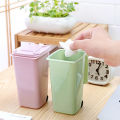 Mini Desktop Trash Can Plastic Waste Bins With Lid Household Clean Trash Desk DIANGUI. 