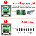 433MHz Garage Door Remote Control AC/DC 9V-24V Relay Garage Gate Control Rolling Fixed Learning Code. 