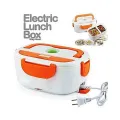 Heated Electric Lunch Box with Portable Food Warmer and Leakproof Compartments for Office School and Travel. 
