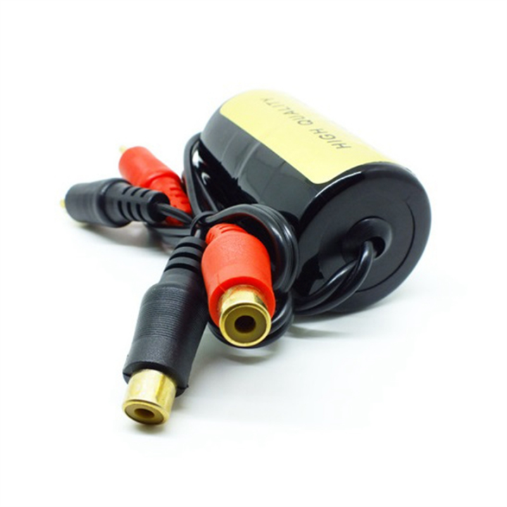 RCA%20Audio%20Noise%20Filter%20Suppressor%20Ground%20Loop%20Isolator%20for%20Car%20and%20Home%20Stereo%202XRCA%20Male,%202XRCA%20Female%20with%20Car%20Audio%20-%20Image%203