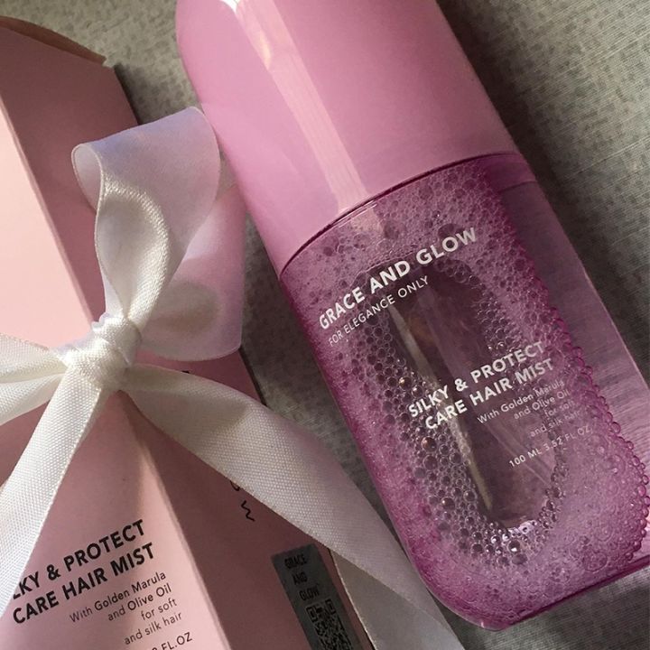 GRACE AND GLOW Silky Hair Mist Black Opium Perfume Hair Care Anti-frizz Add Shine Smoothing Nourishing Elegant Fragrant Spray