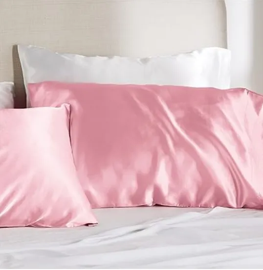 4 Peices Premium Quality Silk Pillow Case 18"x 27" Bed Decoration Pillow Cover
