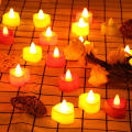 Window Decoration Candles Table Decoration Candles Flameless Electronic Tealight Candles Timer LED Candles Candles For Home Decoration. 