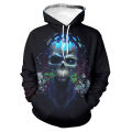 Goth Skull Skeleton Hoodies Streetwear Men/Women Punk Rock Hooded Sweatshirt Pullover Autumn Male/Female Oversized Streetwear. 