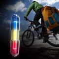2X USB Rechargeable Front Rear Bicycle Light Lithium Battery LED Bike Taillight Cycling Helmet Light. 